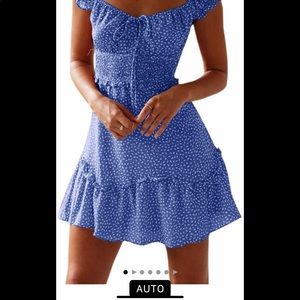 Summer Ruffle Sleeve Sundress Mini Dress XL